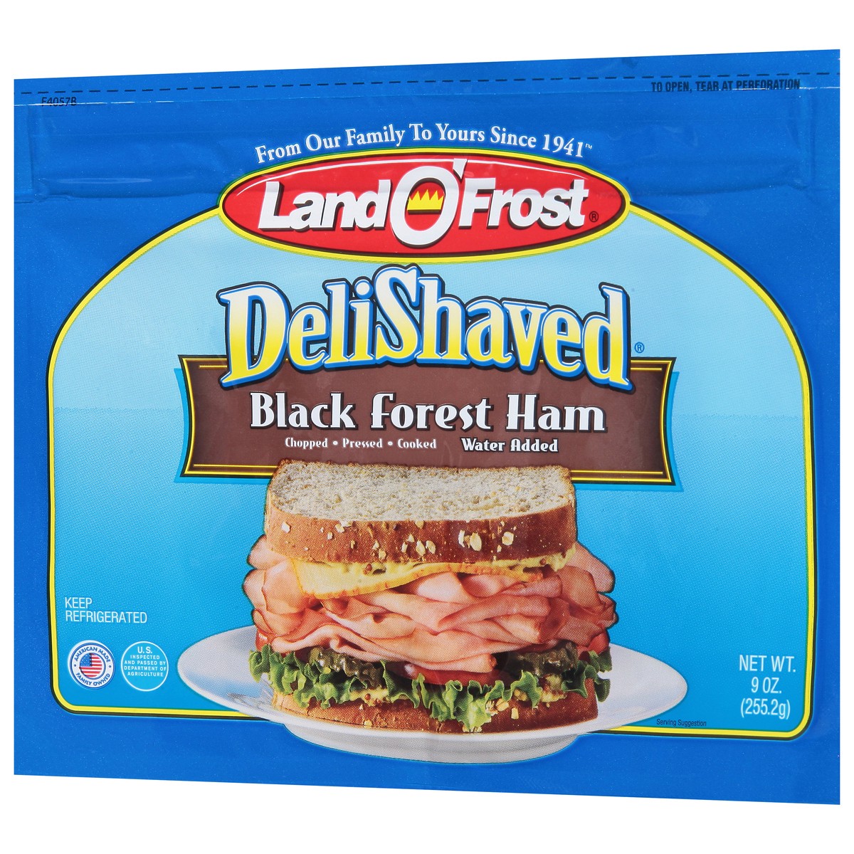 slide 5 of 9, Land O' Frost DeliShaved Black Forest Ham 9 oz, 9 oz