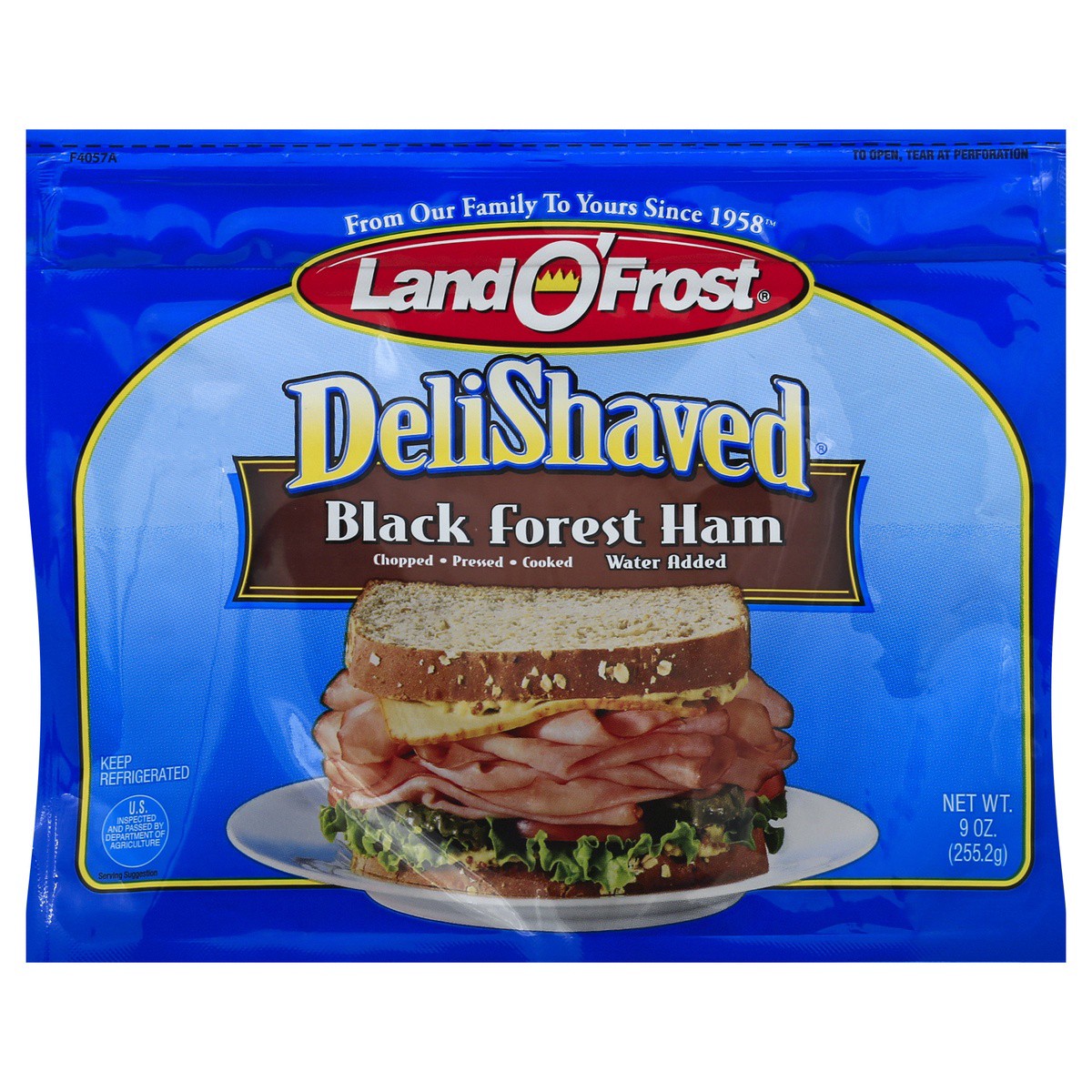 slide 1 of 9, Land O' Frost DeliShaved Black Forest Ham 9 oz, 9 oz