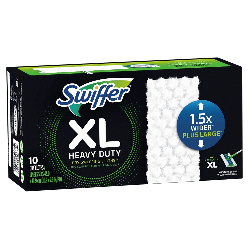 slide 3 of 3, Swiffer XL Heavy Duty Dry Refill, 10 ct