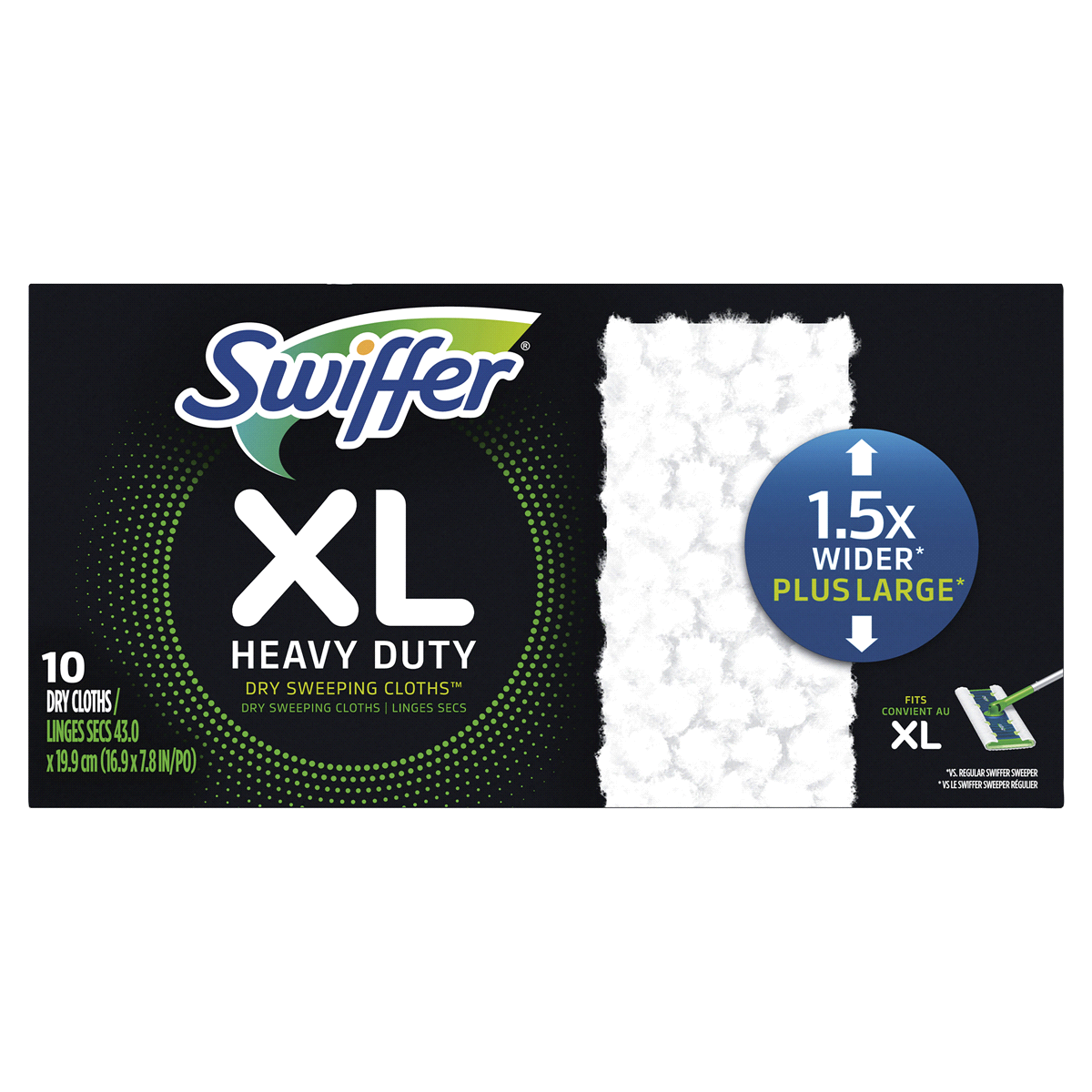 slide 1 of 3, Swiffer XL Heavy Duty Dry Refill, 10 ct
