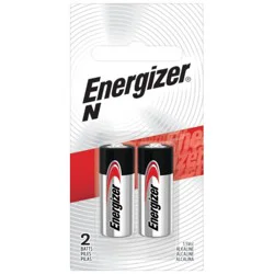 Energizer N Batteries, 1.5V Alkaline N 1.5 V