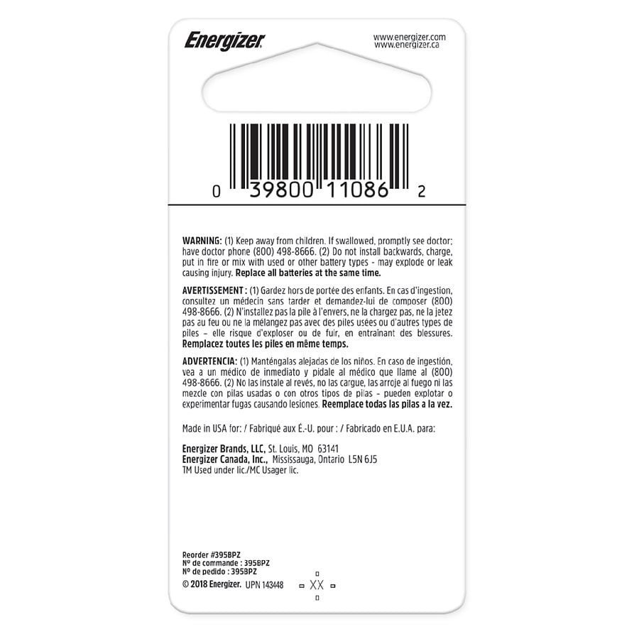 slide 5 of 5, Energizer 395 1-Pack, 1 ct