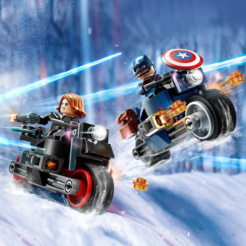 slide 3 of 6, LEGO Marvel Black Widow & Captain America Motorcycles Playset 76260, 1 ct