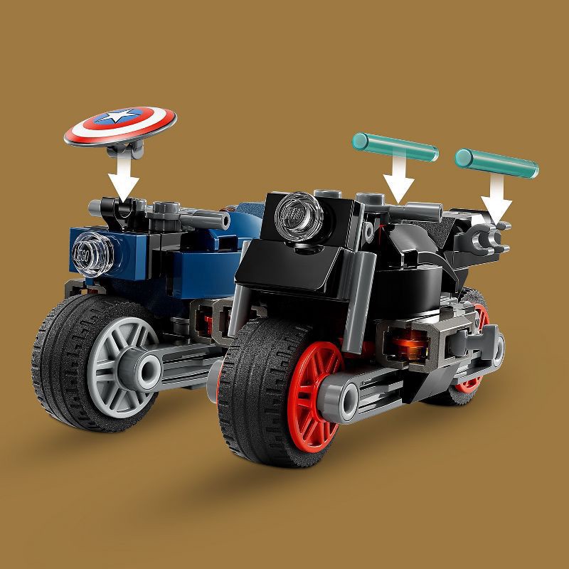 slide 6 of 6, LEGO Marvel Black Widow & Captain America Motorcycles Playset 76260, 1 ct