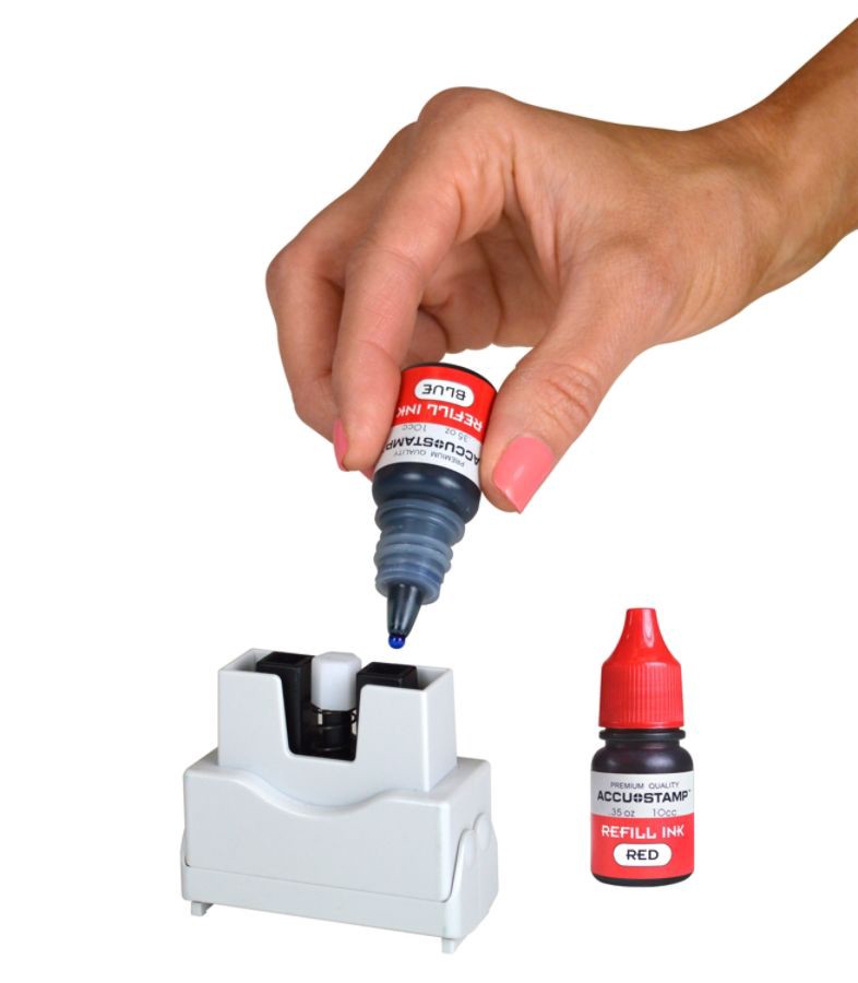 slide 4 of 8, ACCU-STAMP2 Red Ink Posted Stamp, 1 ct