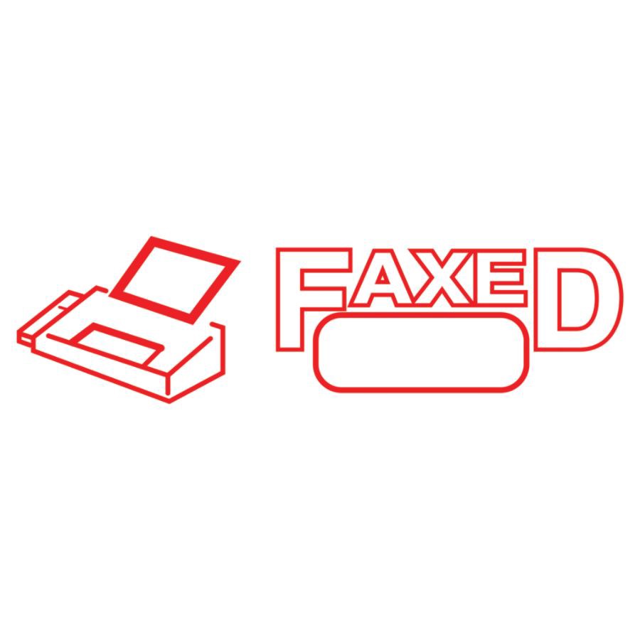 slide 2 of 4, ACCU-STAMP2 Faxed Stamp, Red, 1 ct