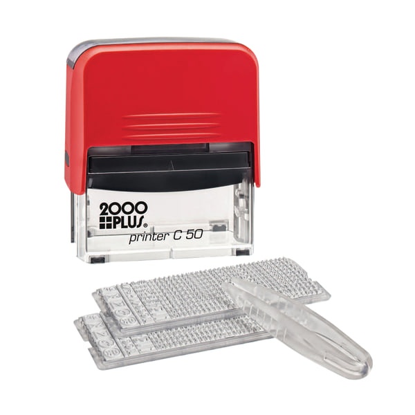 slide 1 of 2, 2000Plus Heavy-Duty Create-Your-Own Black/Red Stamp Kit, 1 ct