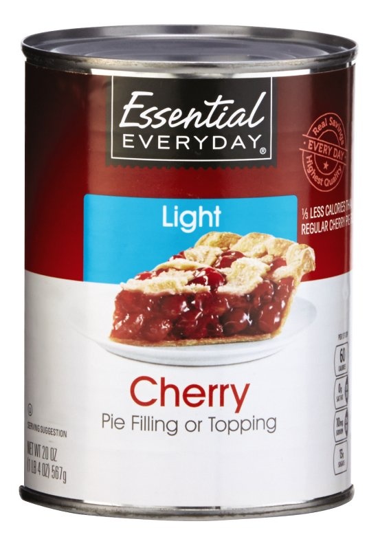 slide 1 of 6, Essential Everyday Lite Cherry Pie Filling, 20 oz