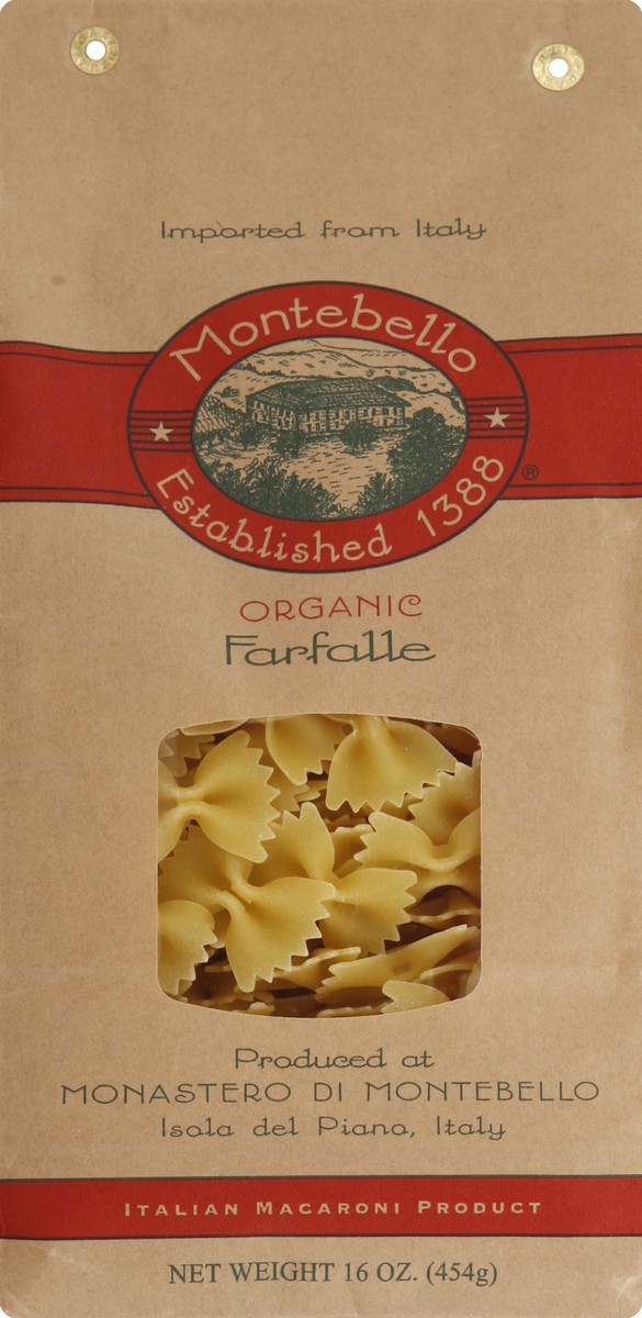 slide 1 of 5, Montebello Farfalle 16 oz, 16 oz