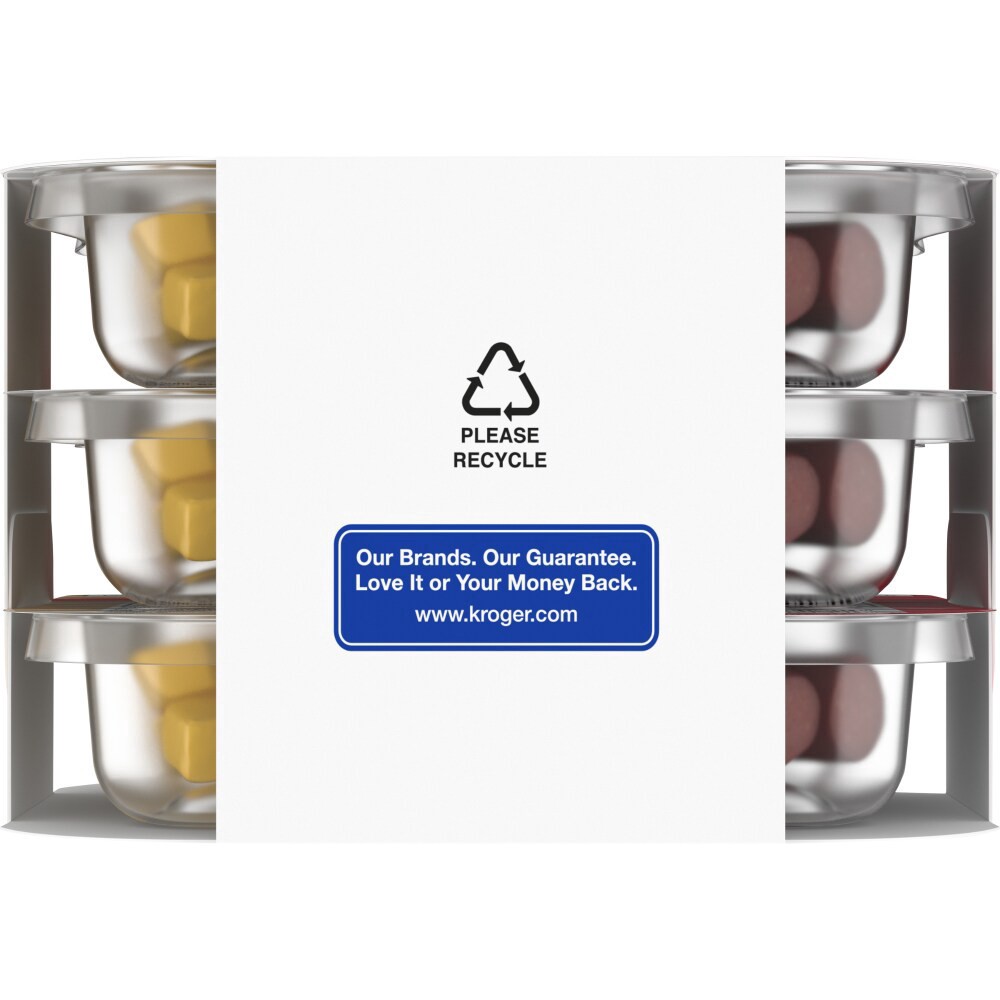 slide 2 of 6, Kroger Snack Medley's Mild Cheddar Cheese & Beef Sausage, 3 ct; 1.5 oz