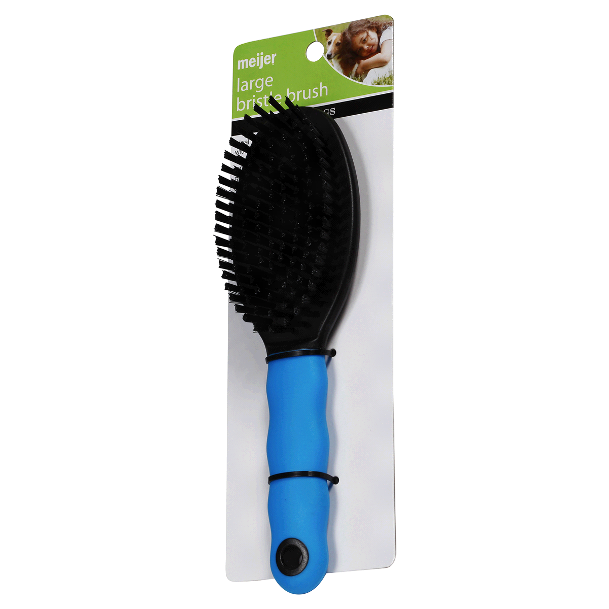 slide 2 of 4, Meijer Large Bristle Dog Brush, 1 ct