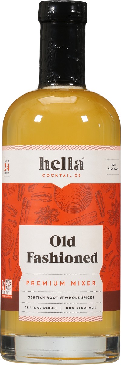 slide 6 of 9, Hella Cocktail Co. Old Fashioned Gentian Root & Whole Spices Premium Mixer 25.4 fl oz, 25.4 fl oz