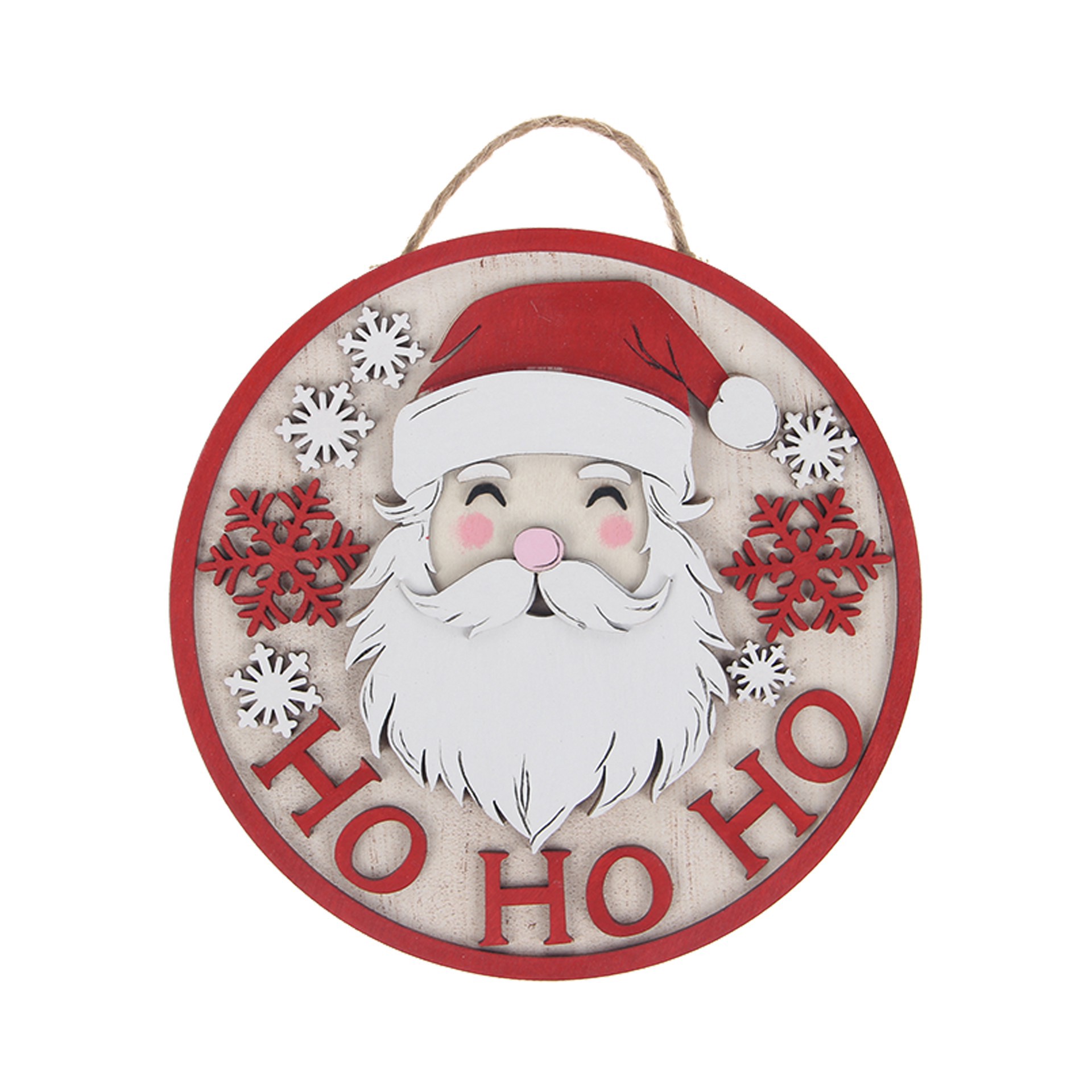 slide 3 of 4, 6" Santa Plaque Diy Wood Decor Kit By Make Market, 6 in x 6 in