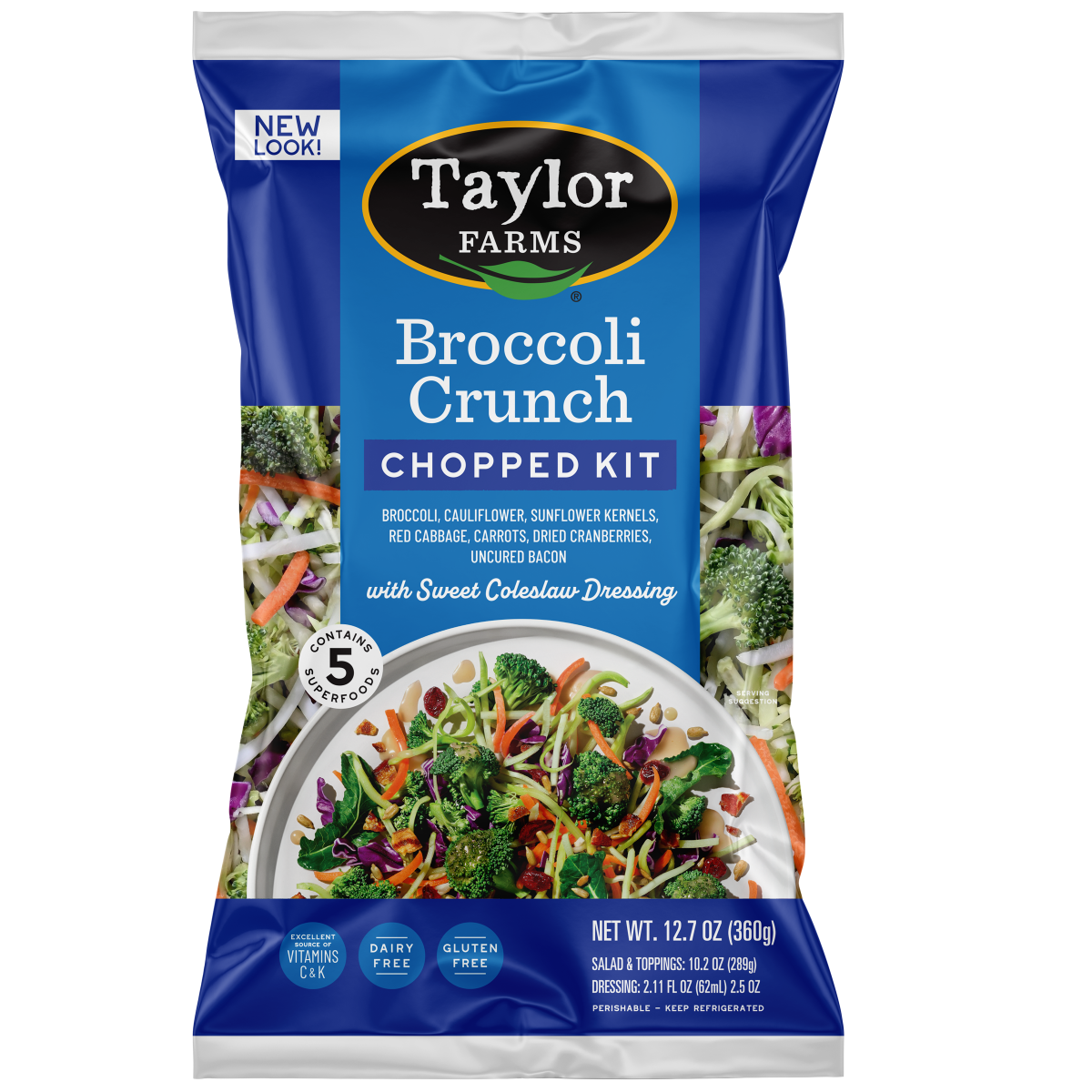 slide 1 of 18, Taylor Farms Broccoli Crunch Chopped Kit, 12.7 oz, 12.7 oz