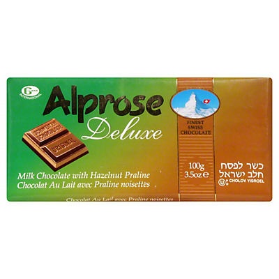 slide 1 of 1, Alprose Milk Chocolate Bar With Hazelnut Praline, 3.5 oz