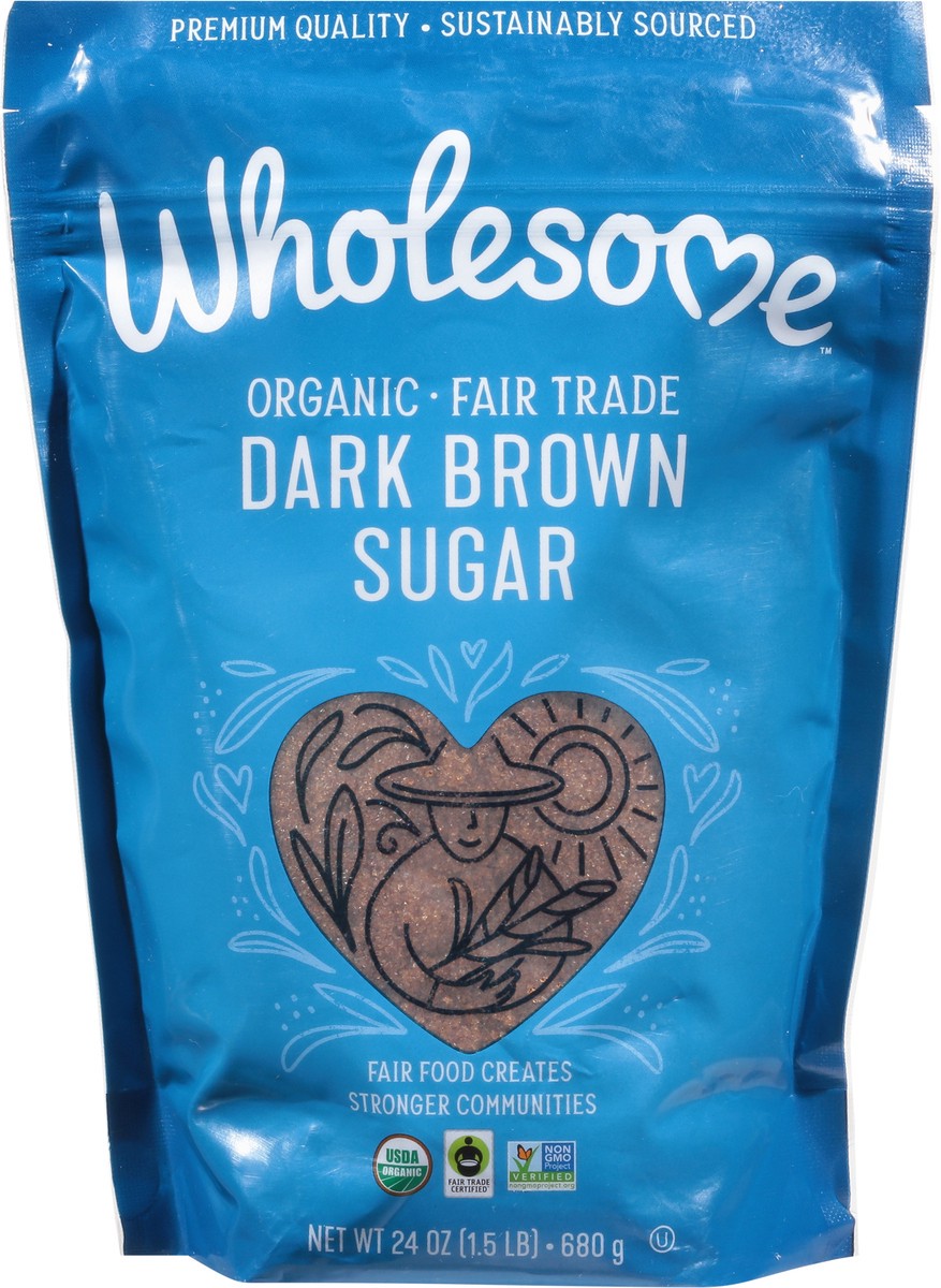 slide 3 of 9, Wholesome Organic Live Sweetly Organic Dark Brown Sugar, 24 oz