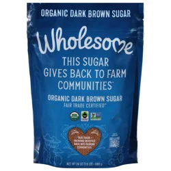 Wholesome Organic Dark Brown Sugar 24 oz
