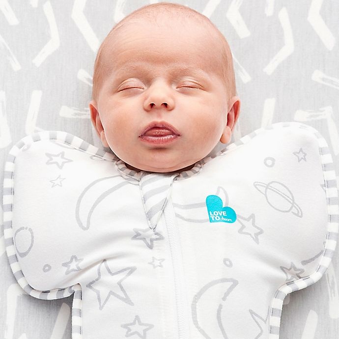 slide 2 of 5, Love to Dream Small Swaddle UP Stars and Moon Silky Lux Transition Swaddle, 1 ct