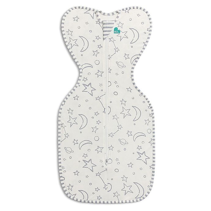 slide 1 of 5, Love to Dream Small Swaddle UP Stars and Moon Silky Lux Transition Swaddle, 1 ct