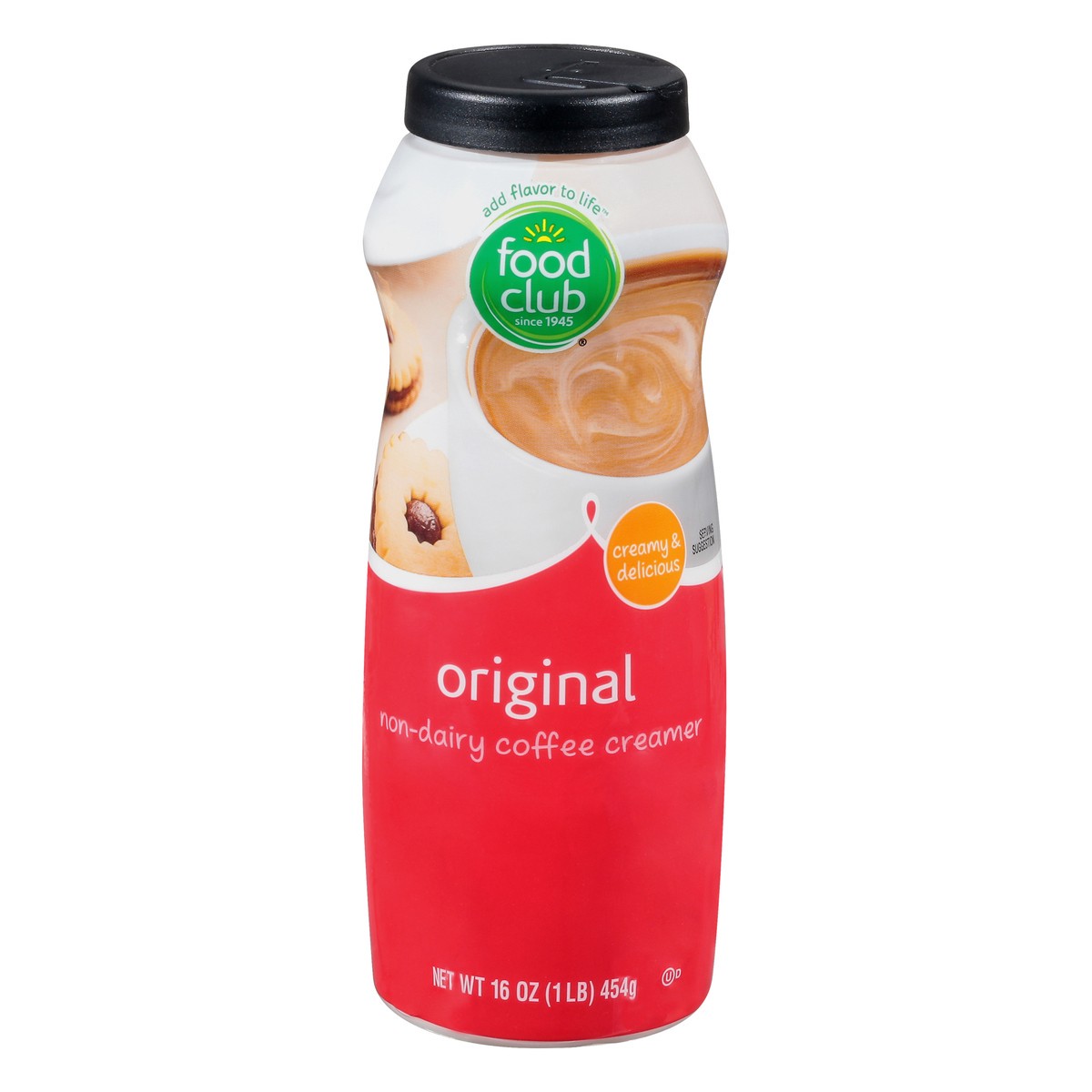 slide 1 of 10, Food Club Original Coffee Creamer, 16 oz