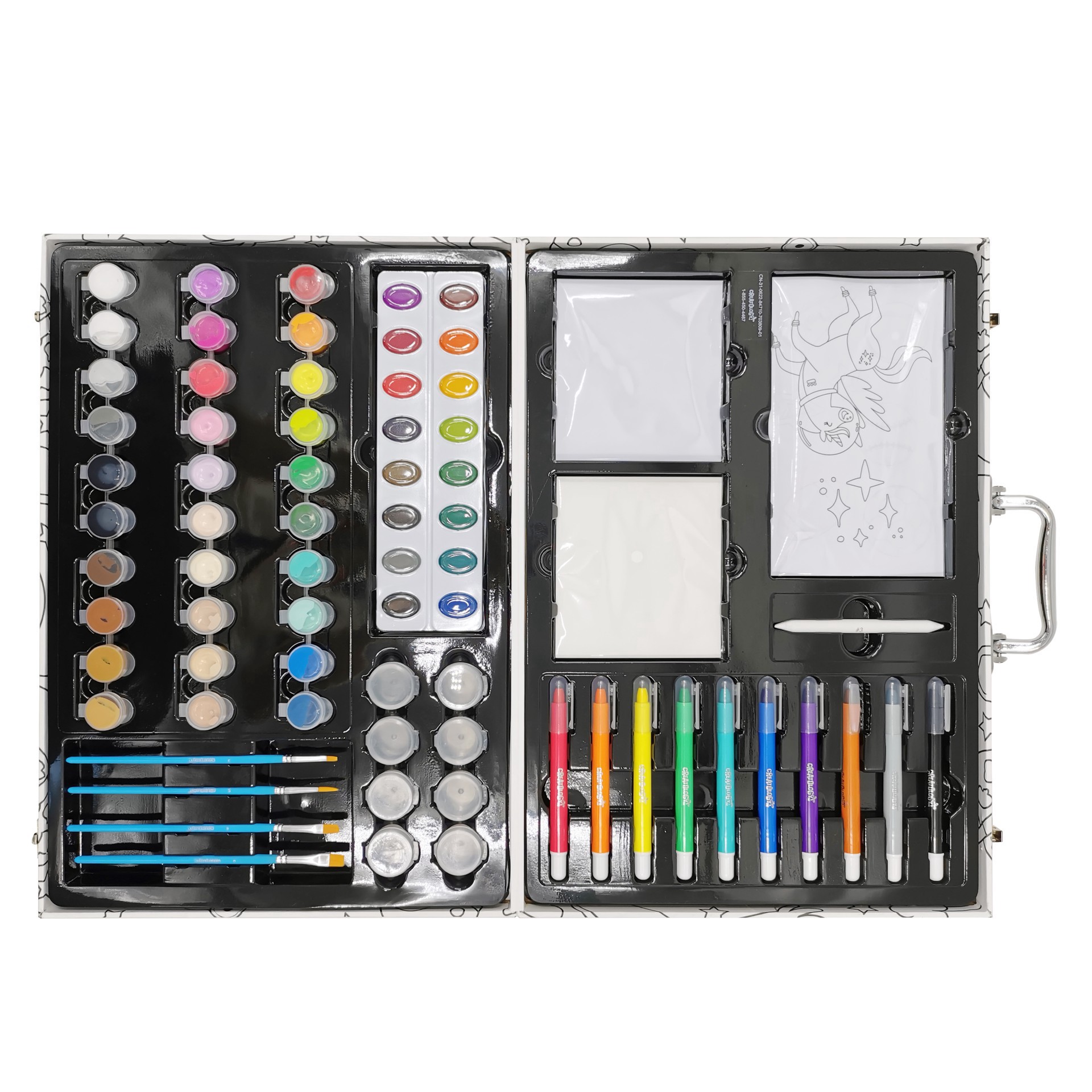 slide 2 of 5, Deluxe Paint Studio Kit By Creatology, 100 ct
