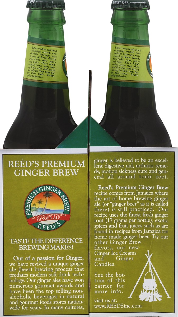 slide 3 of 4, Reed's Ginger Ale 4 ea, 4 ct