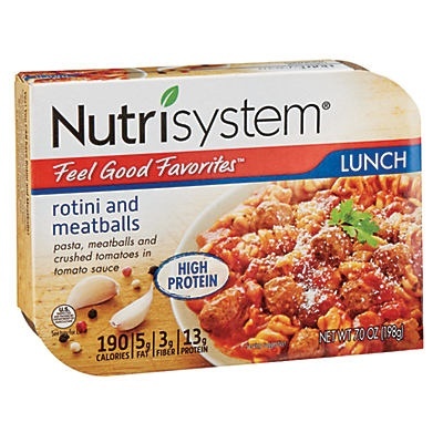 slide 1 of 1, Nutrisystem Rotini & Meatballs, 7 oz