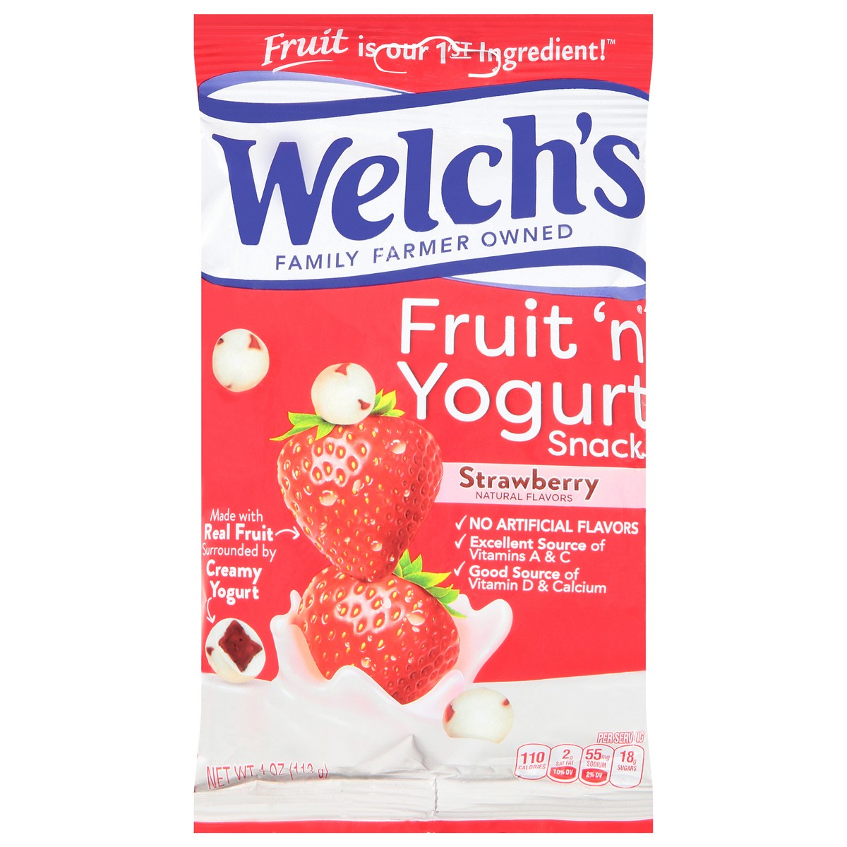 slide 1 of 11, Welch's Strawberry Fruit 'N Yogurt Snacks 4 Oz, 4 oz