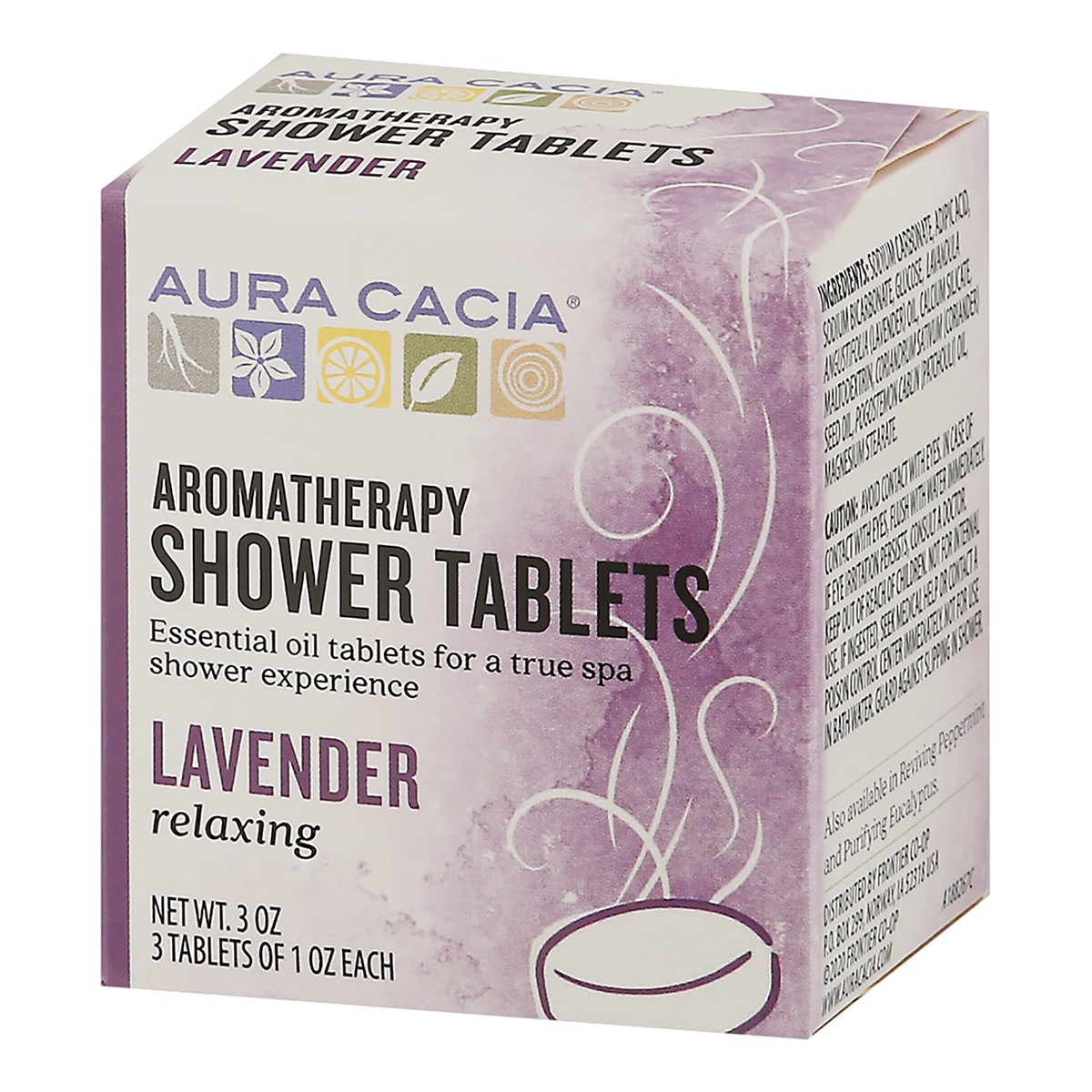 slide 10 of 12, Aura Cacia Relaxing Lavender Aromatherapy Shower Tablets, 3 ct