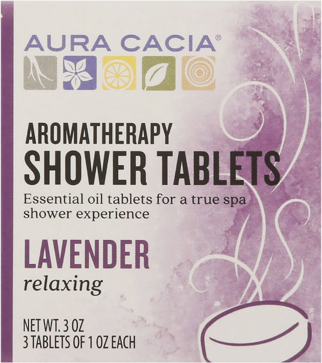 slide 7 of 12, Aura Cacia Relaxing Lavender Aromatherapy Shower Tablets, 3 ct