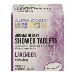 Aura Cacia Relaxing Lavender Aromatherapy Shower Tablets