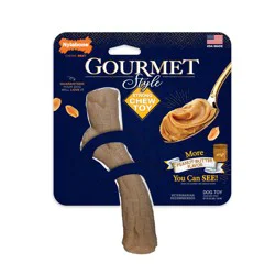 Nylabone Gourmet Style Strong Peanut Butter Flavor Dog Chew Toy - 1 ea