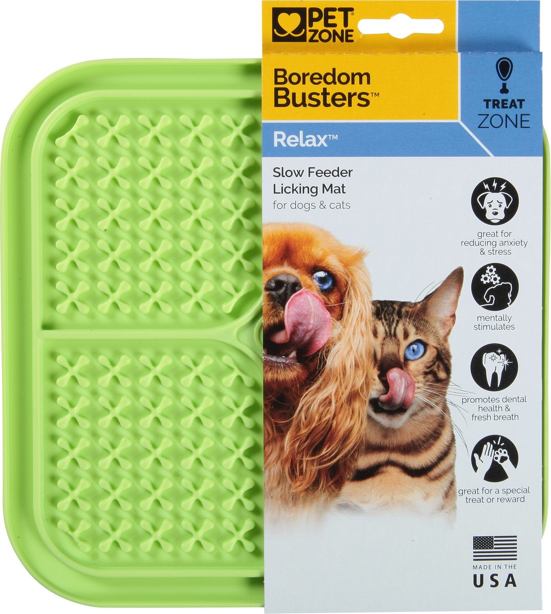 slide 3 of 12, Pet Zone Boredom Busters Relaxing Licking Mat, 1 ct