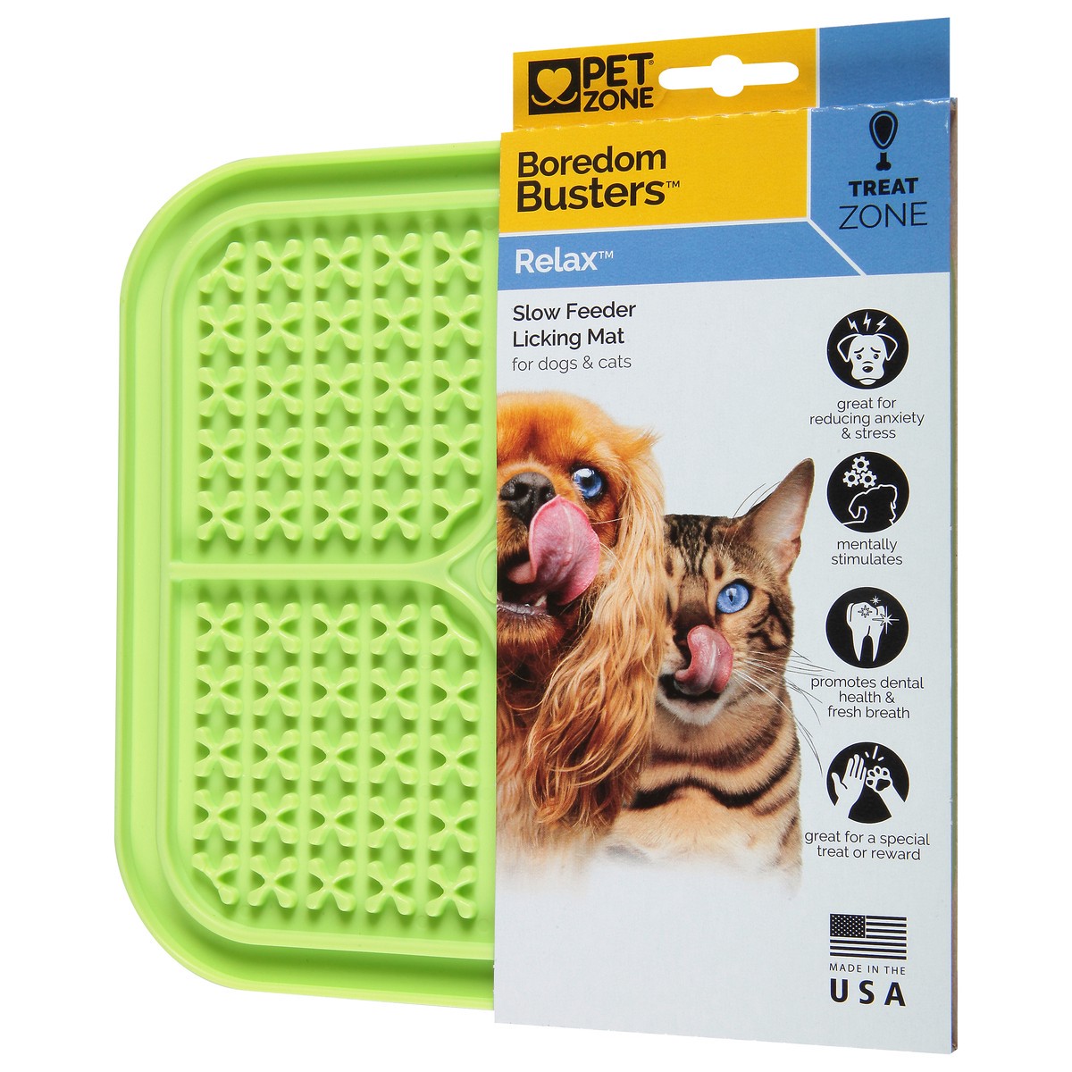 slide 7 of 12, Pet Zone Boredom Busters Relaxing Licking Mat, 1 ct
