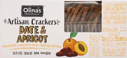 Olina's Bakehouse®  artisan crackers crisp, date apricot