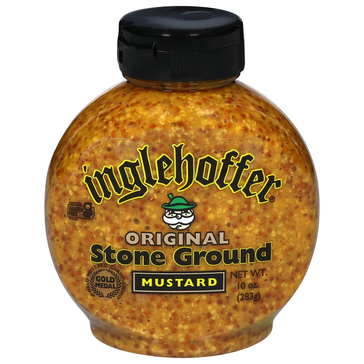 slide 1 of 3, Inglehoffer Stone Ground Original Mustard 10 oz, 10 oz