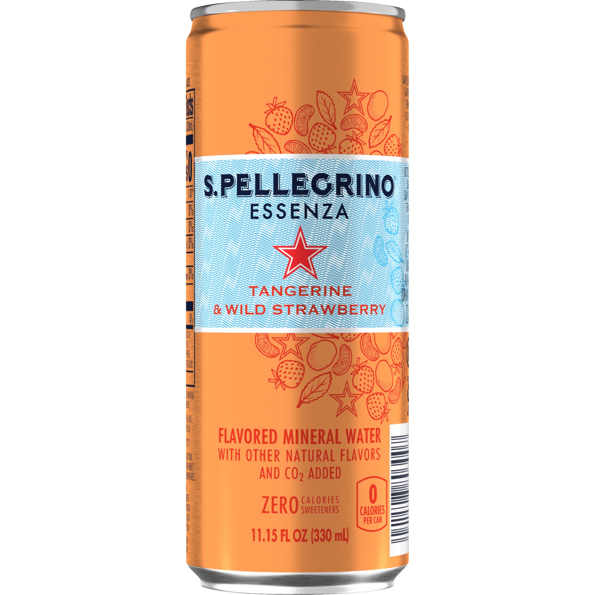 slide 6 of 7, S.Pellegrino San Pellegrino Essenza Tangerine Strawberry Mineral Water Can- 11.15 fl oz, 11.15 fl oz