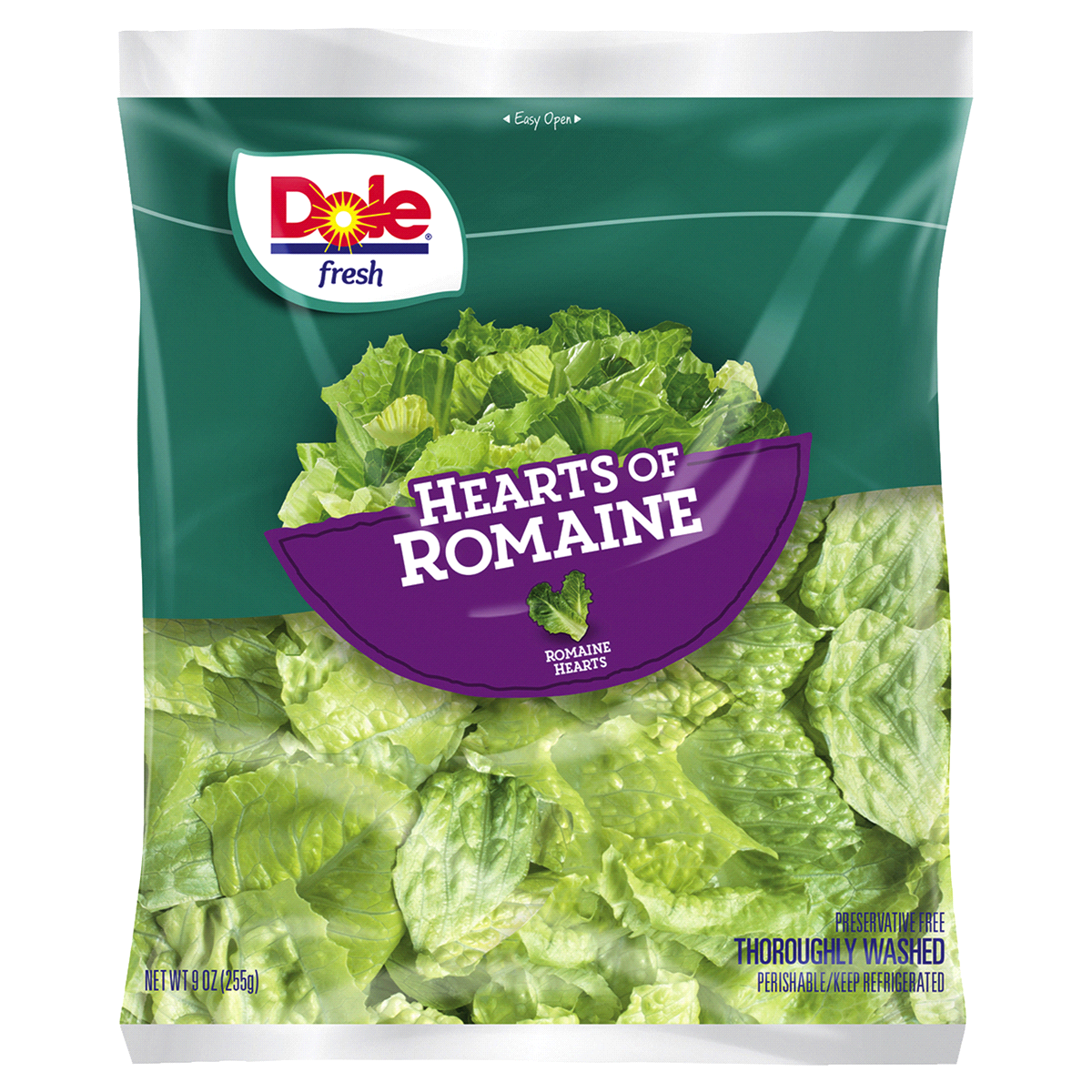 slide 1 of 3, Dole Hearts Of Romaine Lettuce Blend, 9 oz