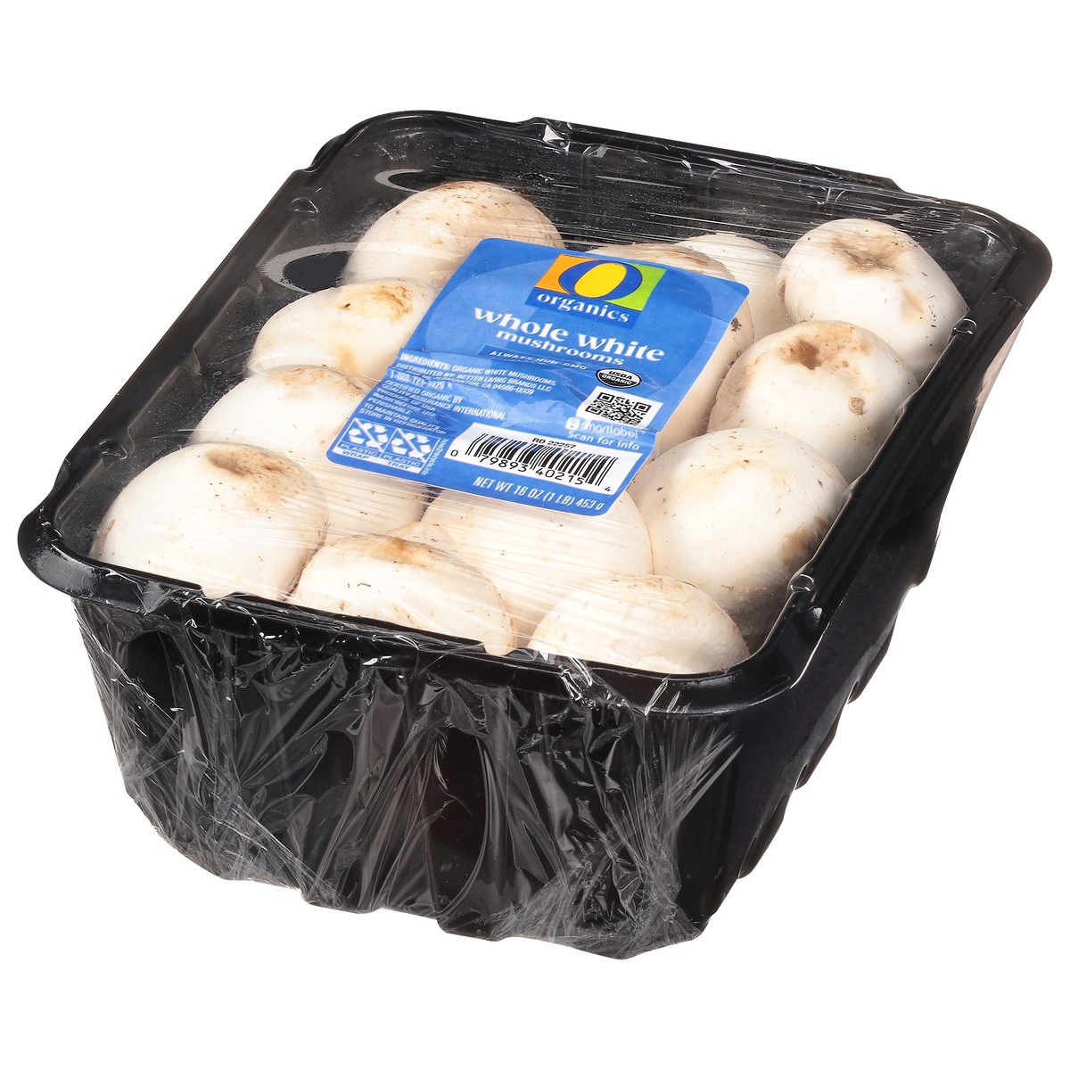 slide 3 of 10, O Organics Organic Mushrooms White Whole, 