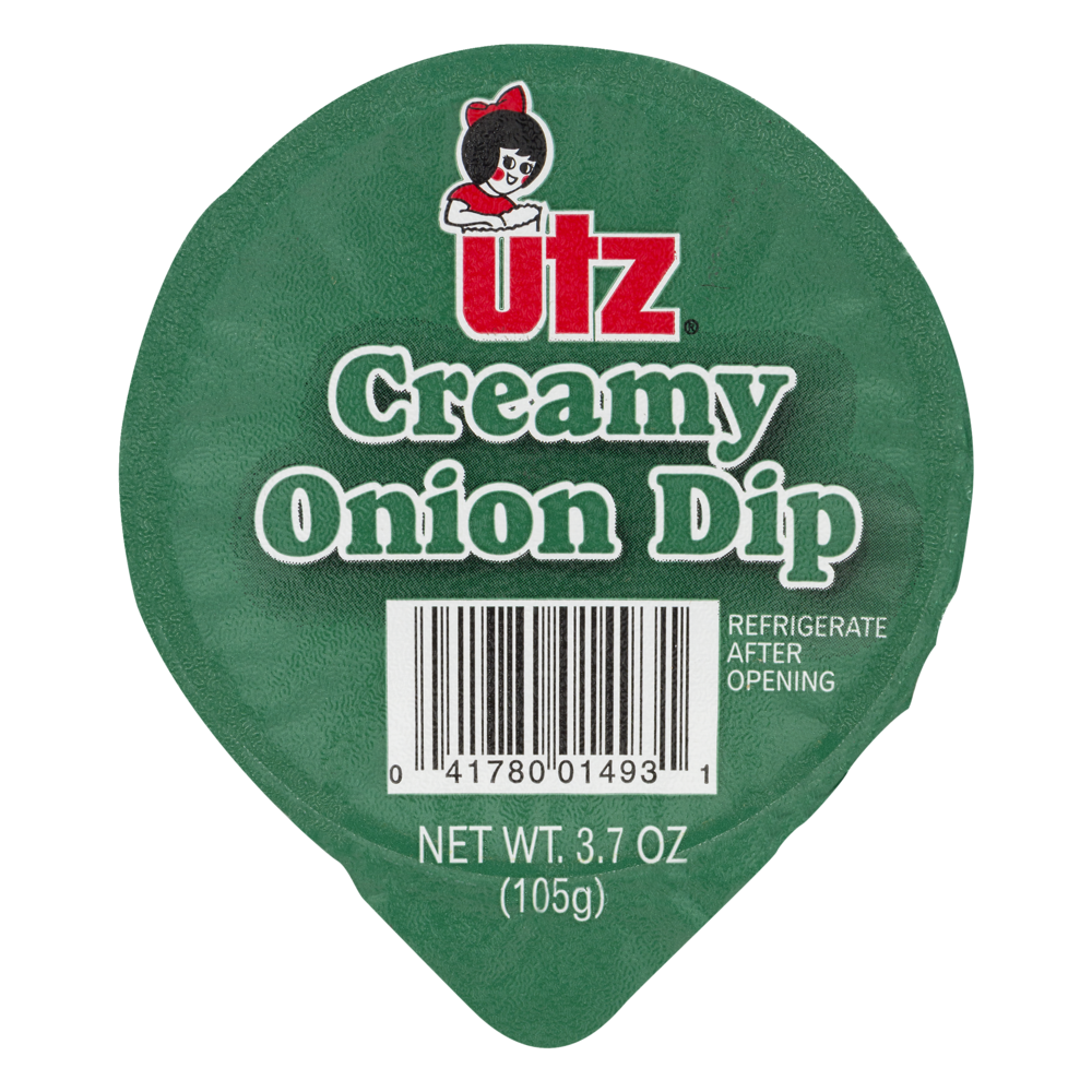 slide 1 of 1, Utz Creamy Onion Dip, 3.7 oz