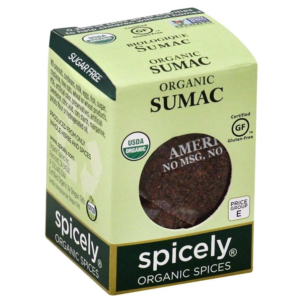 slide 1 of 4, Spicely Organic Spices Sumac 0.45 oz, 0.45 oz