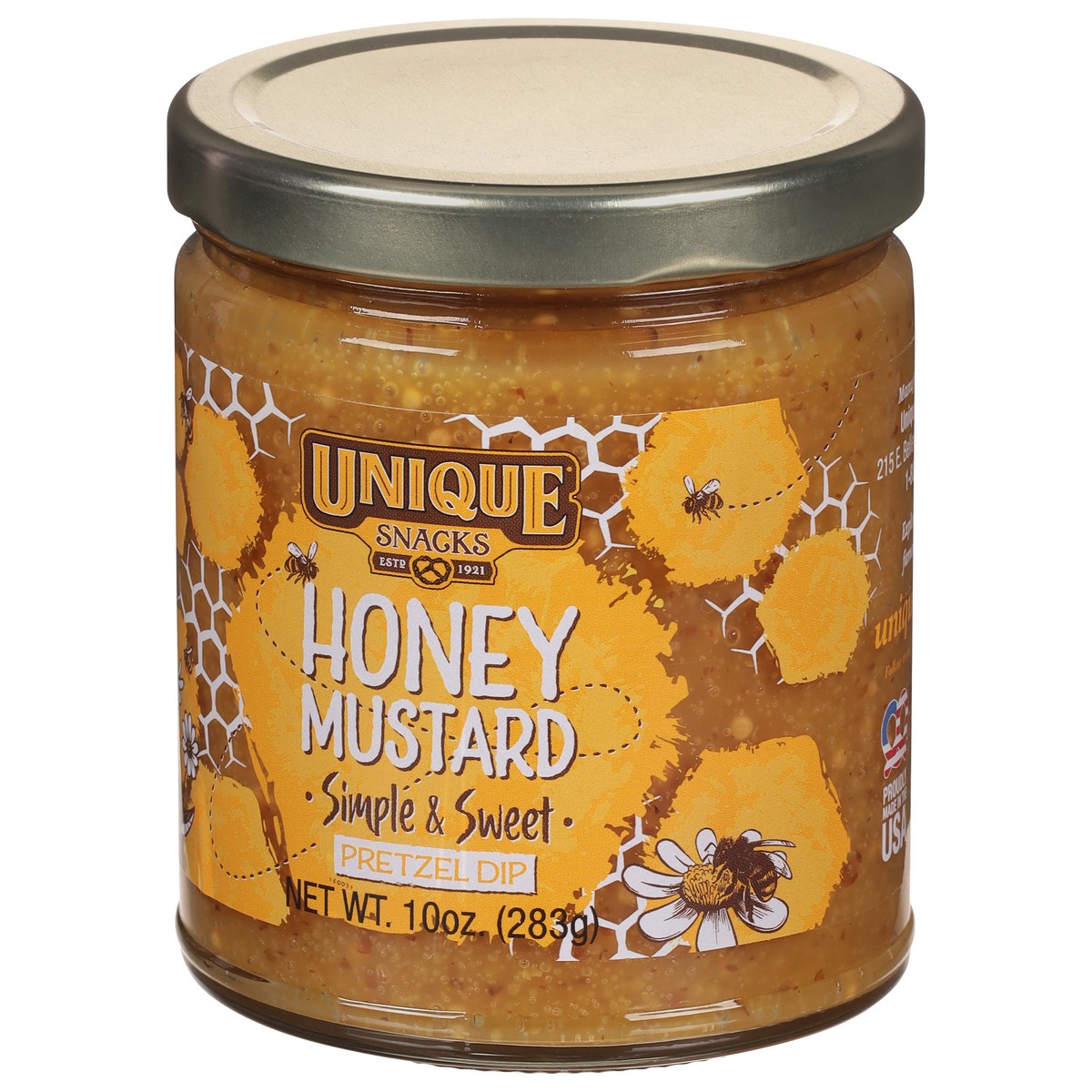 slide 4 of 9, Unique Snacks Honey Mustard Pretzel Dip 10 oz, 10 oz