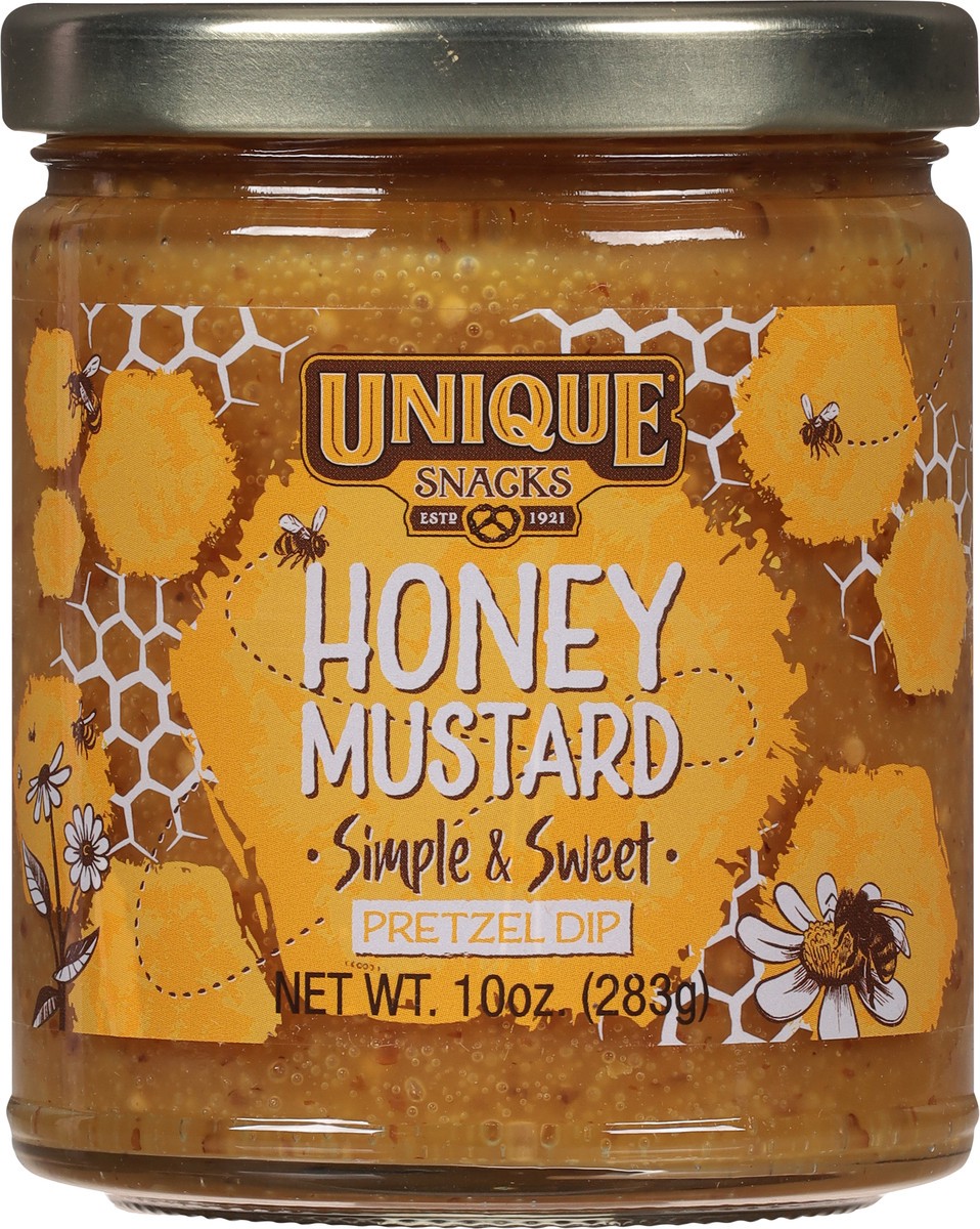 slide 2 of 9, Unique Snacks Honey Mustard Pretzel Dip 10 oz, 10 oz