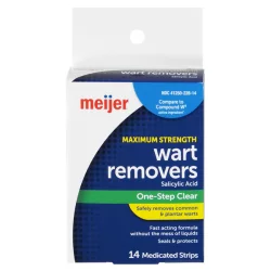 Meijer One-Step Wart Removers Maximum Strength Clear