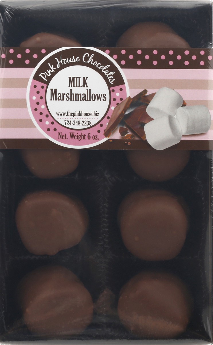 slide 12 of 12, Pink House Chocolates Milk Marshmallows 6 oz, 6 oz