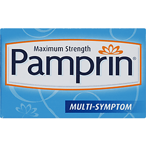 slide 8 of 8, Pamprin Maximum Strength Multi Symptom Caplets, 20 ct