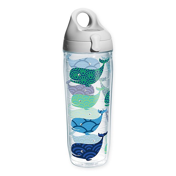 slide 1 of 1, Tervis Whimsical Whale Wrap Water Bottle with Lid, 24 oz