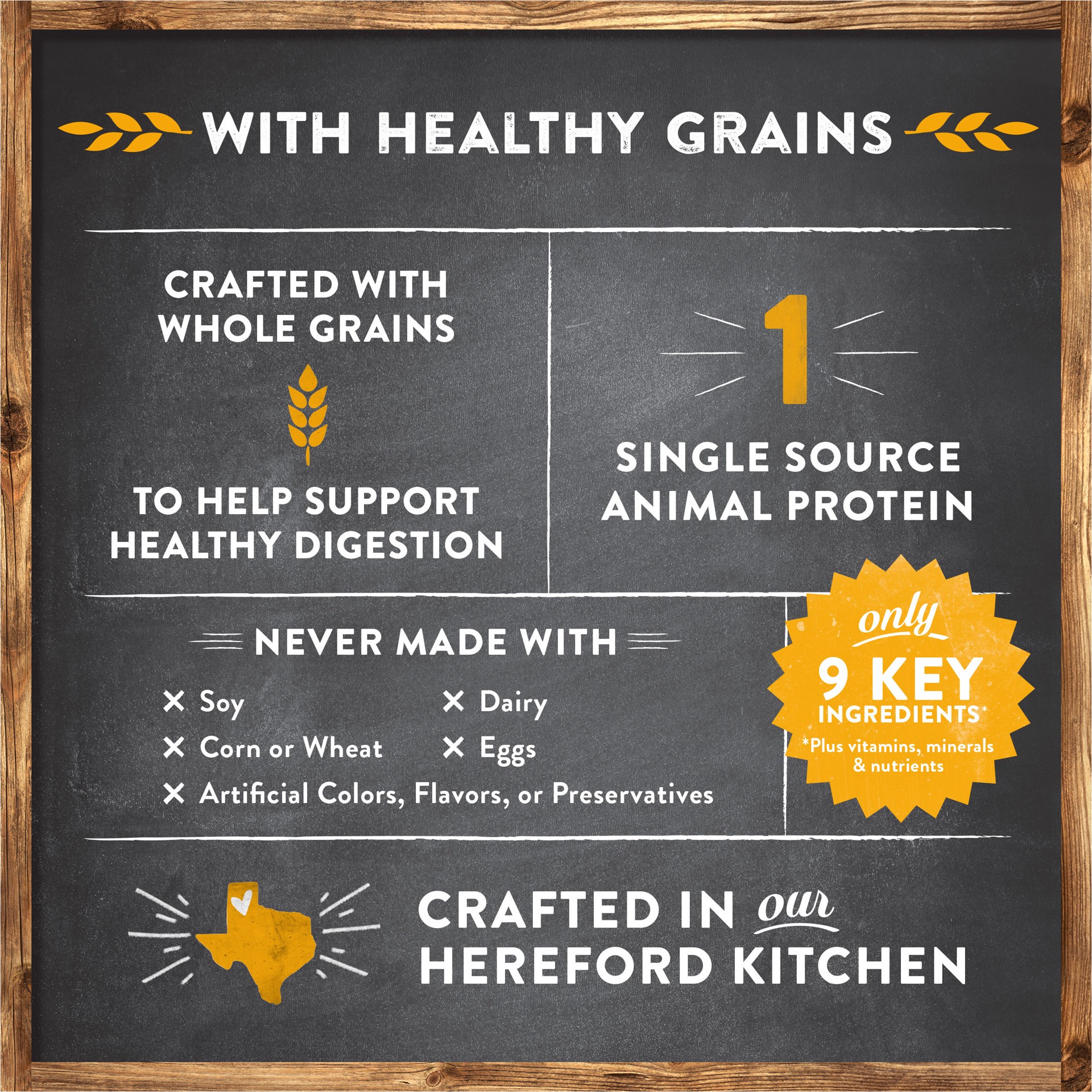 slide 6 of 8, Merrick Limited Ingredient Diet Premium And Natural Kibble With Healthy Grains, Salmon And Brown Rice Dog Food, 22 lb