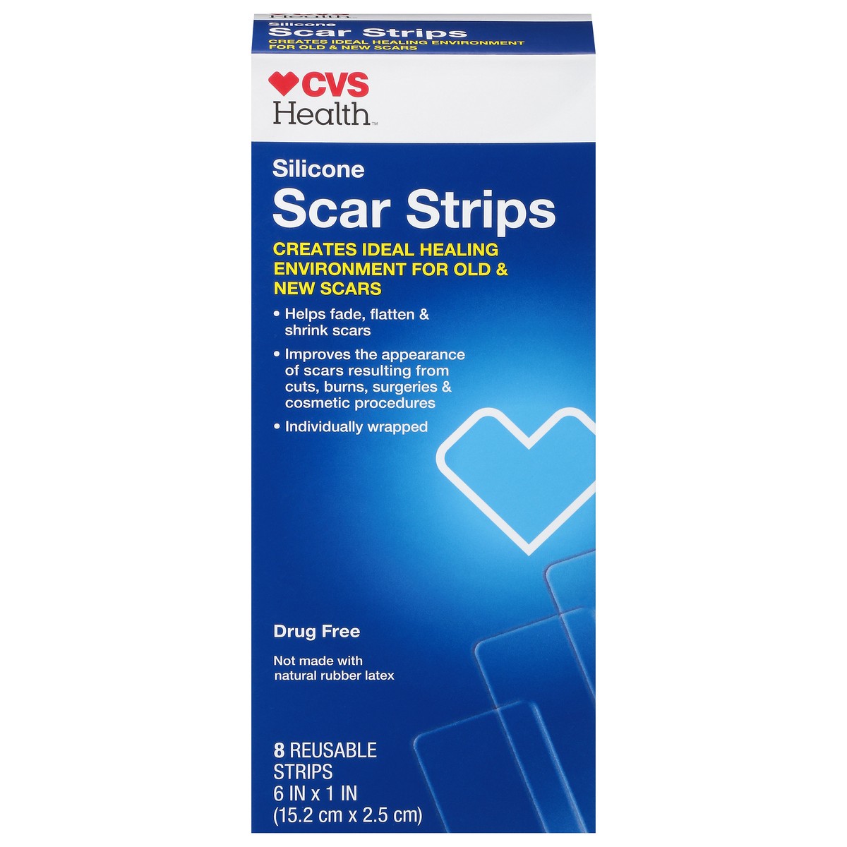 slide 6 of 11, CVS Health Scar Strips, 8 Ct, 1 ct