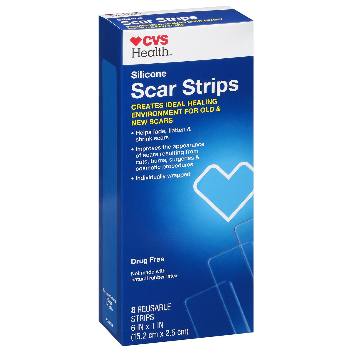 slide 10 of 11, CVS Health Scar Strips, 8 Ct, 1 ct